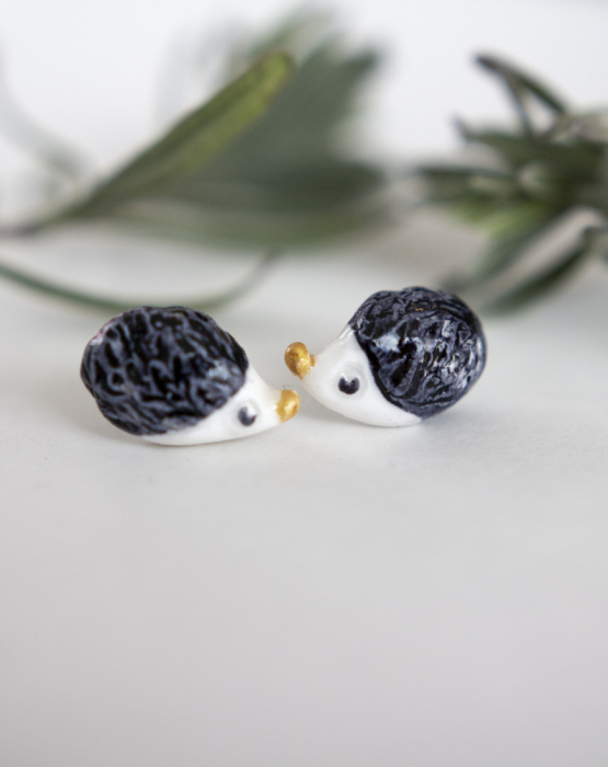 Earrings &quot;Hedgehogs&quot;